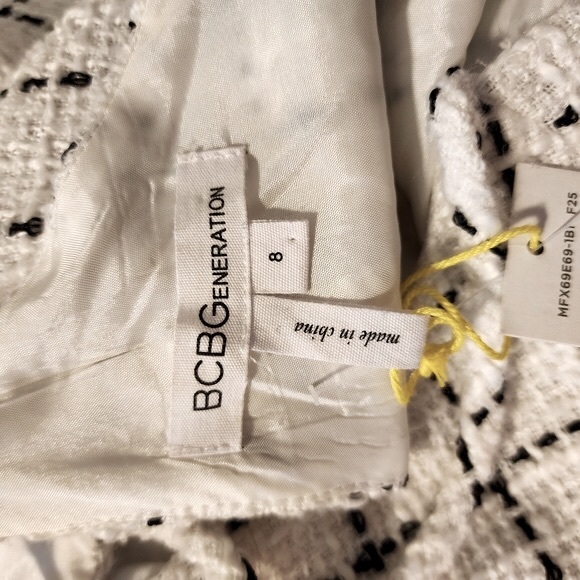 NWT BCBGeneration Plaid Skater Mini Dress Size 8 - Picture 8 of 10